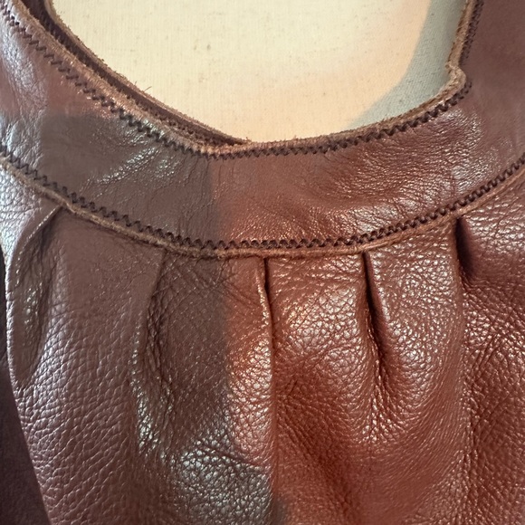 Lucky Brand Leather Boho Shoulder Handbag - Picture 8 of 10